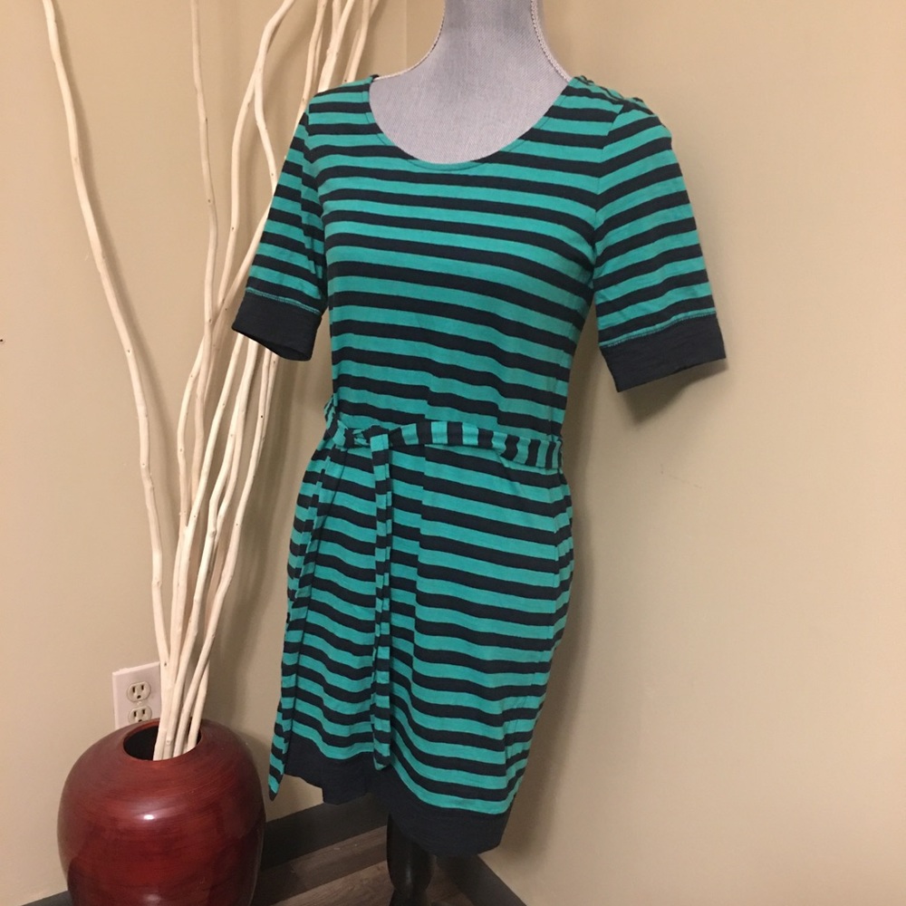 Banana Republic striped dress with tie size SP